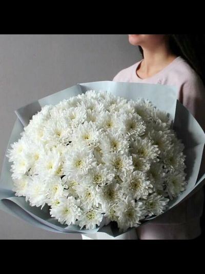 Букет "Снежинка" из хризантем