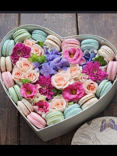 Коробка с макарунами "My Heart"