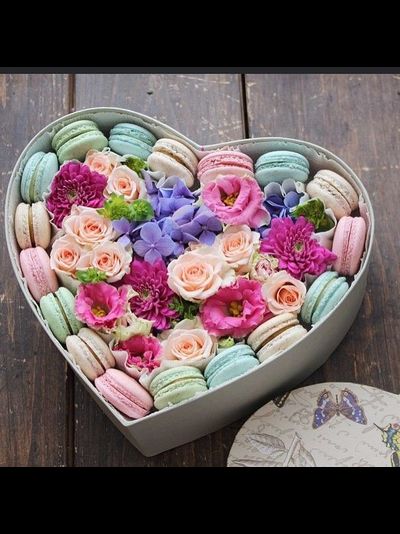 Коробка с макарунами "My Heart"
