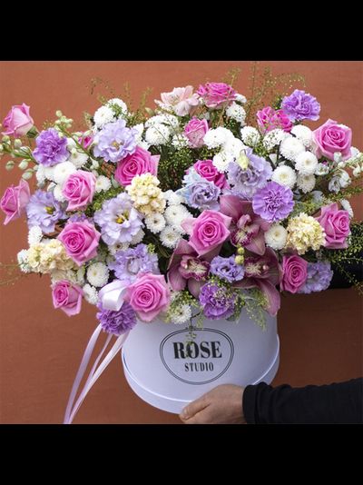 Шляпная коробка "Lilac dream"