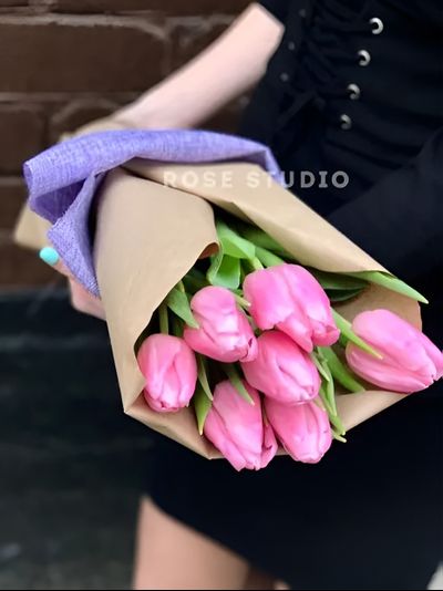 Букет тюльпанов "Rose"