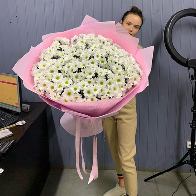 МАКСИ БУКЕТ ИЗ ХРИЗАНТЕМ