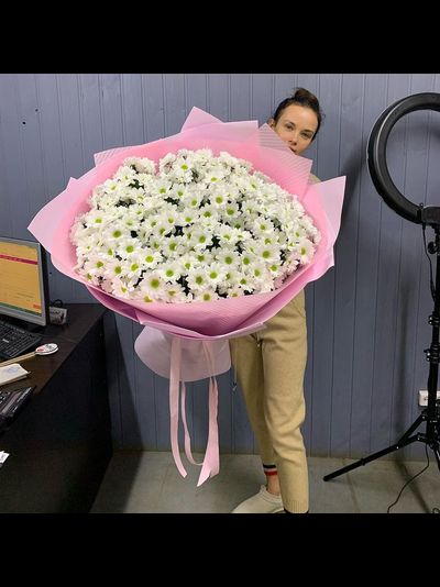 МАКСИ БУКЕТ ИЗ ХРИЗАНТЕМ